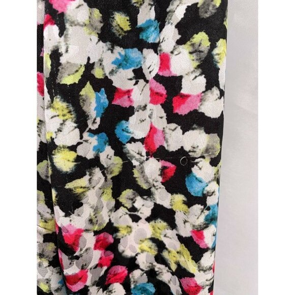 JASON WU Black/Multicolor Dot V-Neck Long Sleeve Dress Size 8 AS IS - Picture 7 of 10